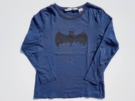 G443	chlapecké triko s dl. rukávem batman 110-116, h&m,110