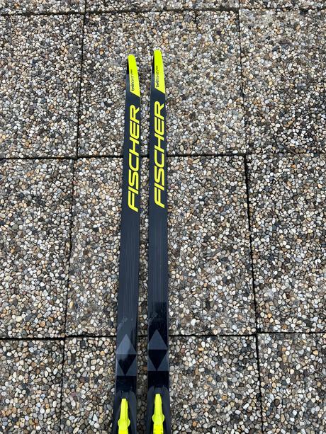 Dětské běžky fisher twin race skin 157 cm, fisher