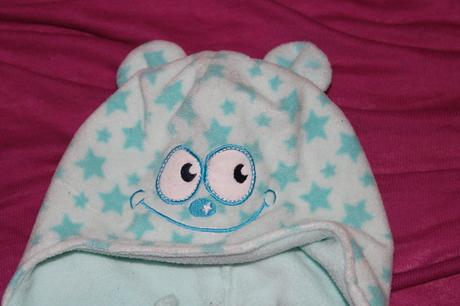 Dětská zimní čepice smajlík - obličej obv. 44 - 46, 74