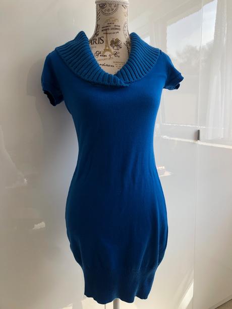 Modre saty uplet s paskem melrose 34, 34