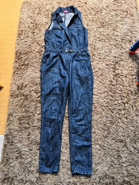 Těhoteský overal riflový, l