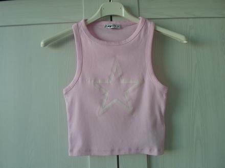 Růžové tričko triko tílko, new yorker,xs