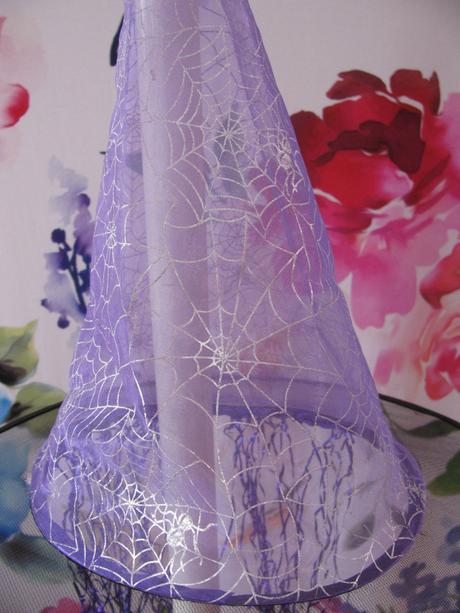 Kostým-fialový čarodějný klobouk, 