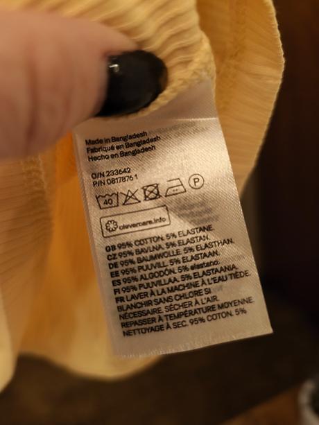 Žebrované tričko na zip h&m 146/152, h&m,152