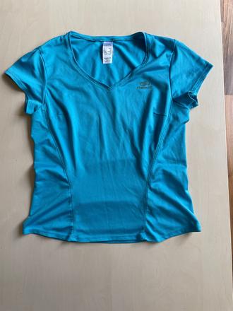 Modré sport triko, vel 38/m, kalenji, m