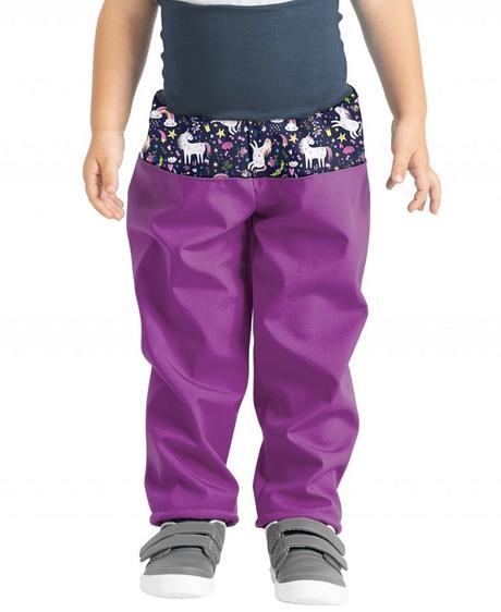 Softshellové kalhoty unuo s fleecem dětské, unuo,92 / 98