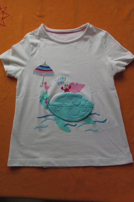 Tričko bílé se želvou (odkrývací), marks & spencer,116