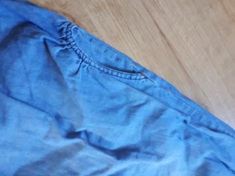 Luxusní džínové balónkove kraťasy, 116