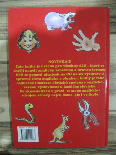 Kniha angličtina s obrázky + cd s písničkami, 