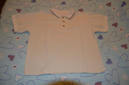 110 116 tričko krátký rukáv s límečkem, 110