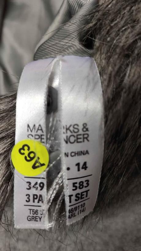 Kabát dámský kratký uk14/l, marks & spencer,l