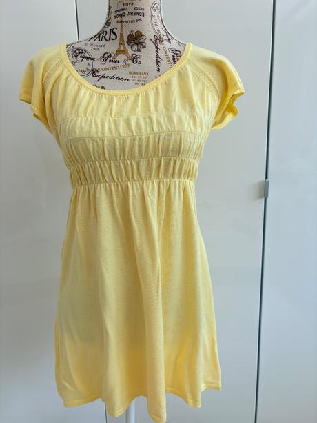 Žluté vanilkové pletené šaty orsay 36, orsay,36