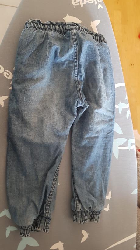 Dětské rifle značky denim vel. 1,5 až 2 roky, denim,86