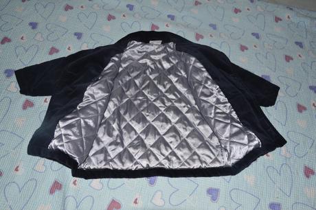 Tmavě modrý kabátek/bundička, 86