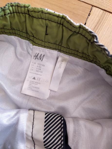 Zelené kraťasy vel. 122/128, h&m,122