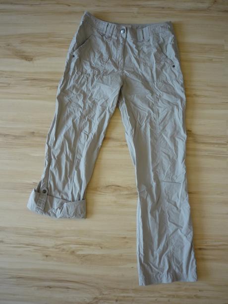 Plátěné béžové kalhoty - pláťáky, c&a,l