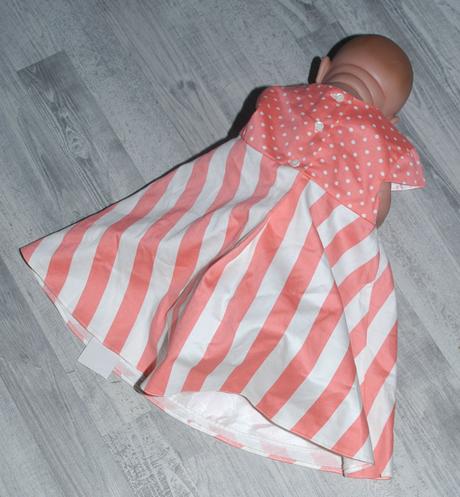 Slavnostní růžovo-bílé šaty i na parádu do kočárku, george,74