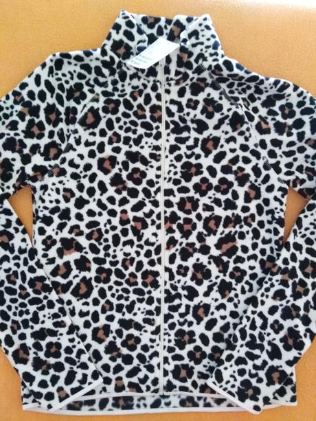 Nová fleecova leopardí mikina h&m 170, h&m,164 / 170