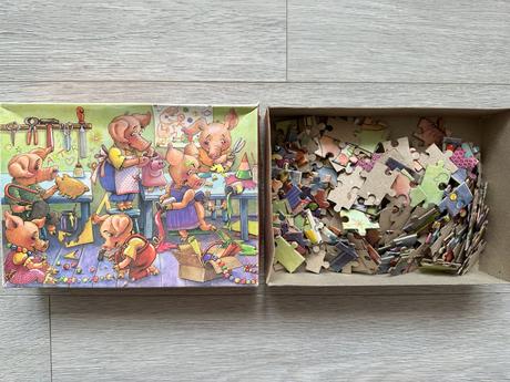 Puzzle - prasátka, 200 dílků, 