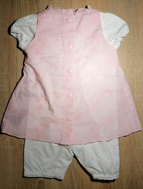 Bavlněný letní komplet šatičky a body, 68