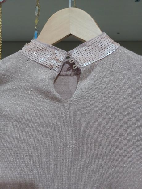 Třpytivý svetr s flitry rolák 158/xs, orsay,158