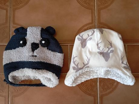 2x pěkné teplé čepičky, vel. 80, mamadomisha, 74