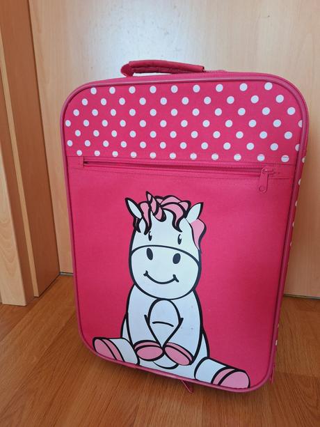 Kufr dětský na kolečkách - nosorožec,