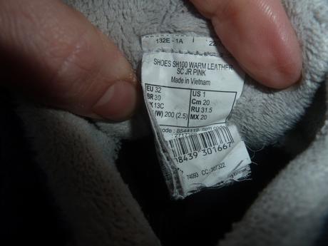 Zimní nbepromokave vyšší boty, decathlon,32