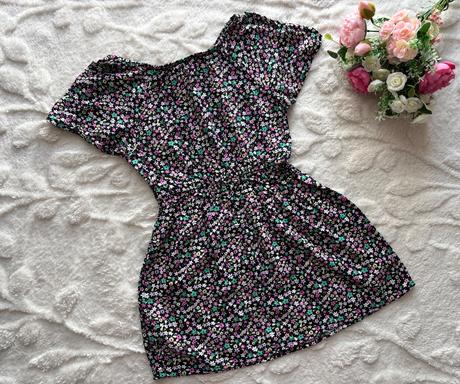 Ob/ tunika/ krátké šaty s květy - v.7/8 let, primark,128