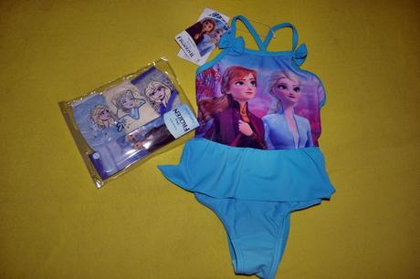 Nové plavky frozen v.98/104 a sada kalhotek, disney,98 / 104