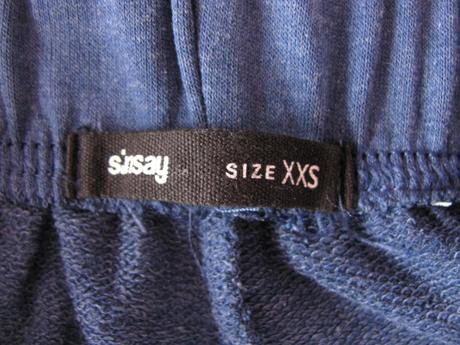 Modré bavlněné tepláky, sinsay,152