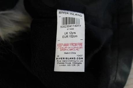 Koženková bunda vel. 12 let, river island,152