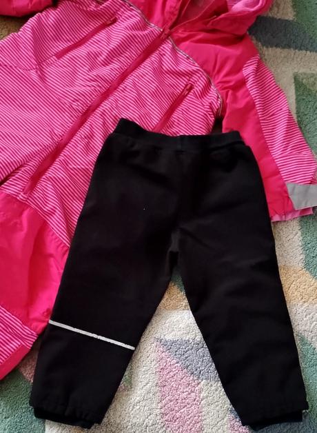 Komplet -kombinézka h&m a softshellové kalhoty, h&m,86