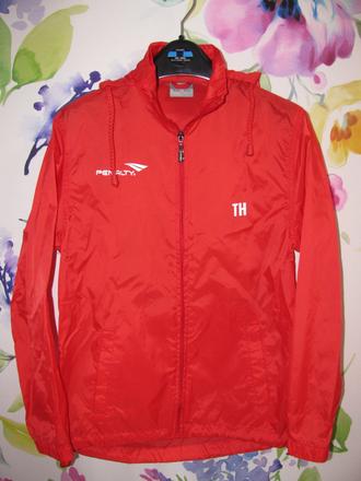 Dětská sportovní bunda s kapucí, větrovka penalty, 152