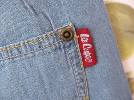 Letní džínové kotníkové kalhoty lee cooper, lee cooper,164