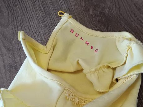 Krásné letní žluté šaty nutmeg,vel.80/86, nutmeg,80