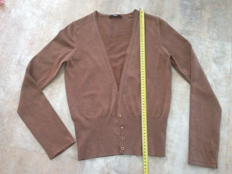 Hnědý svetr hugo boss vel. 36, xs knoflík kardigan, s