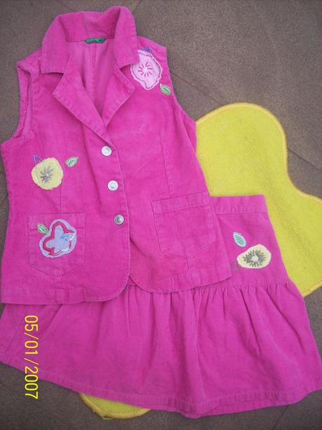 Manšestrový komplet, benetton,122