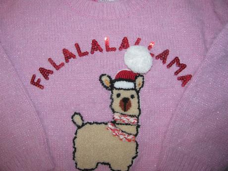 Dívčí lila svetřík s třpytkou a ovečkou, 104