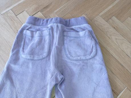 3x sametové tepláky 4-5 let, 104–116