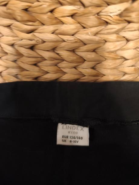 Černé džegíny se zipy, legíny s puky lindex, lindex,140