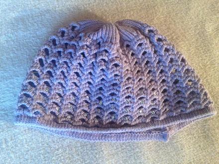 Háčkovaná dívčí čepička - čepice s kamínky, 92