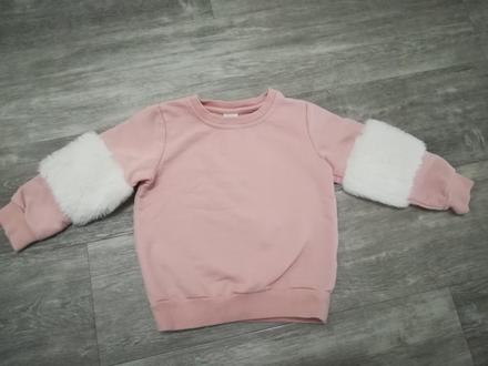 Mikina s chlupatymi rukávy, lindex,92