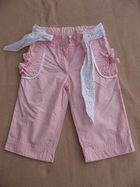 Plátěné 3/4 kalhoty, c&a,104