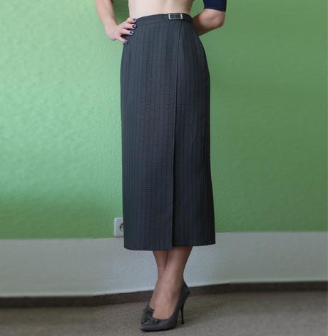 Šedá business sukně vel.36, 36