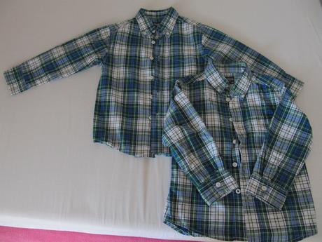 2x košile 104-110, dvojčata, 110