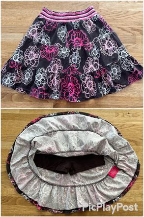 Točitá sukně s gaťkama  liv& little vel.122/128, 122