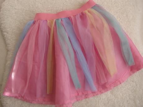 Krásná barevná tylová sukně, f&f,98