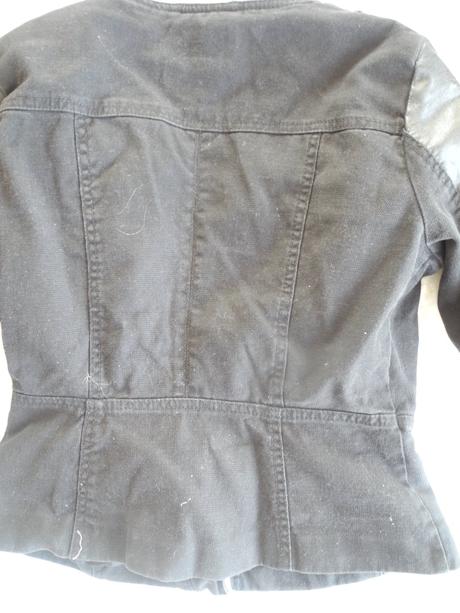 Bunda s koženkou, h&m,158