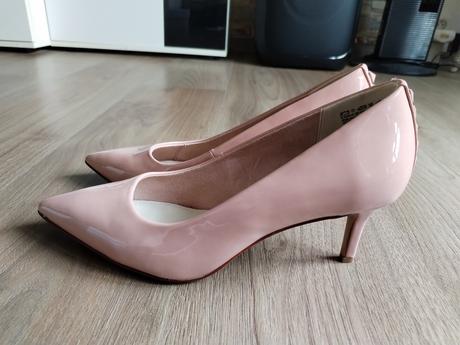 Nové lodičky s.oliver 41 růžové lesklé, s.oliver,41